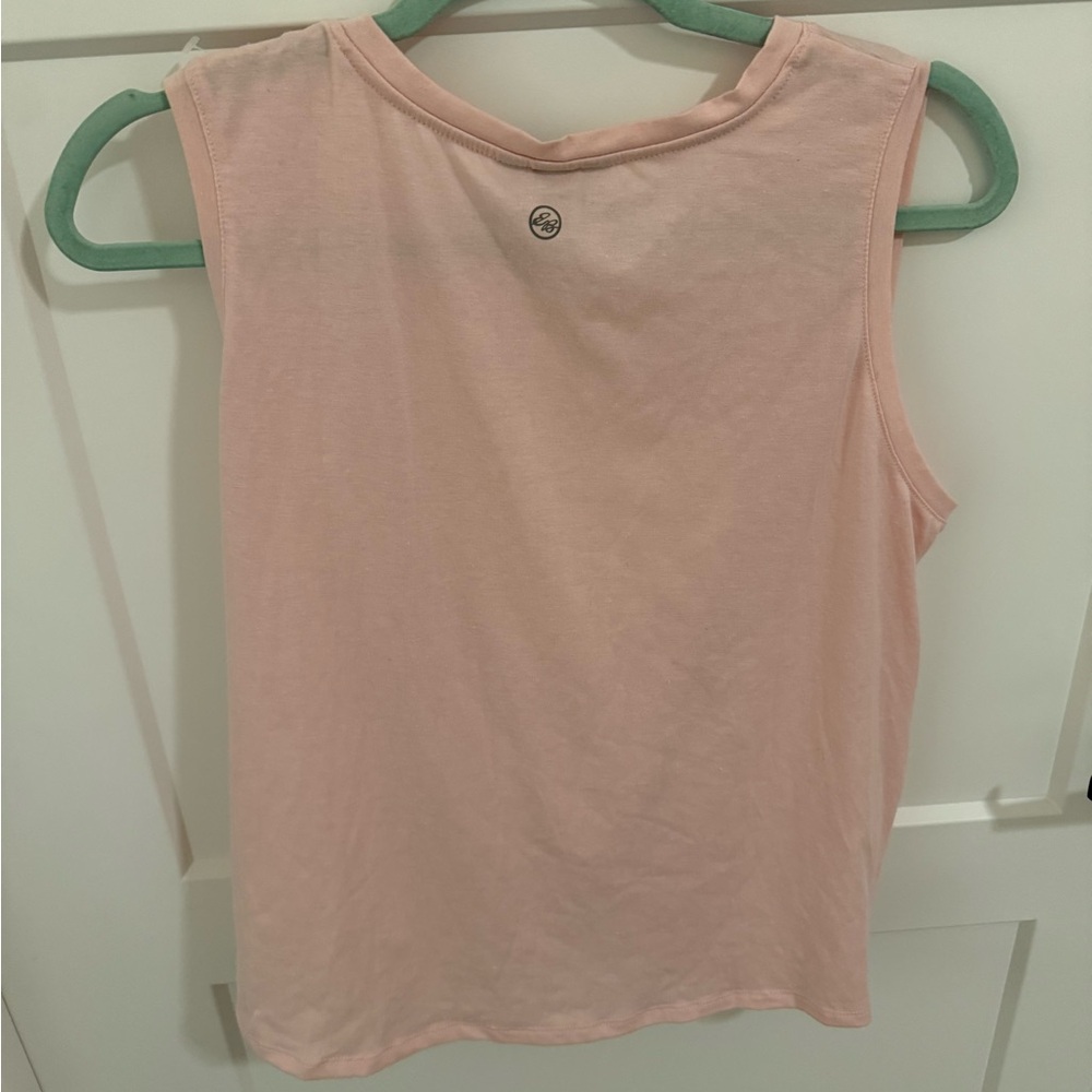 Eddie Bauer Switchback Knit Tank Top Women’s Medium Pink Twist Front Activewear - Picture 4 of 4